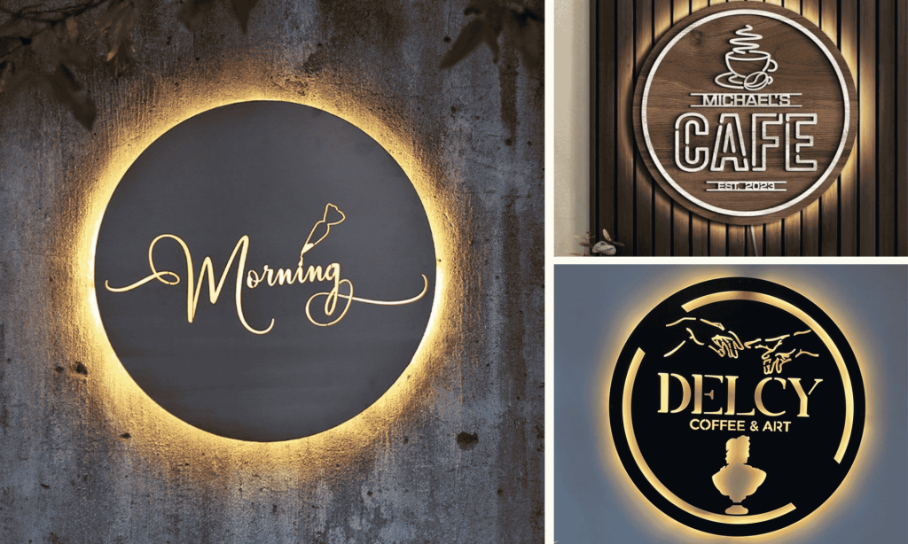 logo có đèn led 